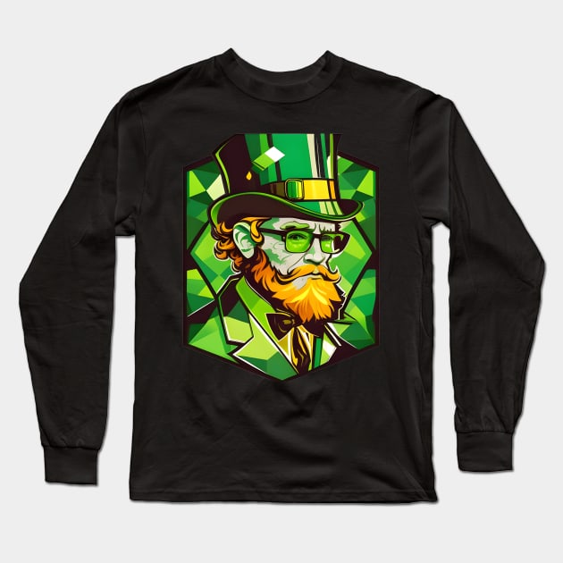 Happy Saint Patrick's Day Long Sleeve T-Shirt by Rochelle Lee Elliott